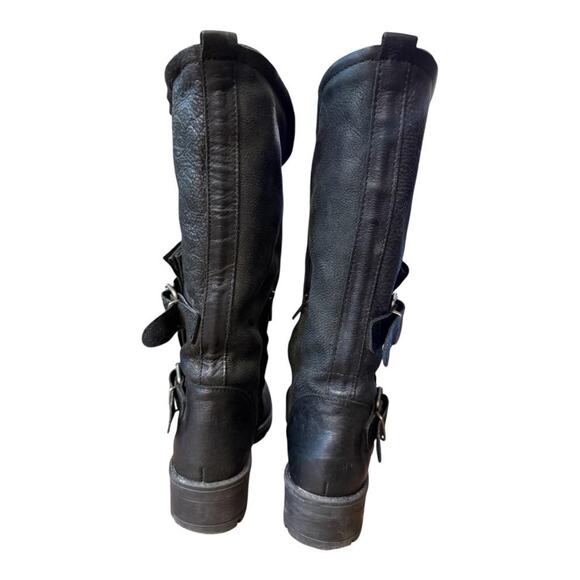 Coolway Alida Biker Boot Women size 41 US 10-10.5 Black Leather - Picture 3 of 7